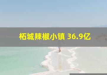 柘城辣椒小镇 36.9亿